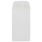 JAM Paper - Enveloppes à monnaie 2Pay avec fermeture gommée no 3, blanc, 200/paquet-No 3, 2 1/2 x 4 1/4 po