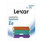 Lexar - Clé USB 2.0 JumpDrive TwistTurn2, 32 Go, paq./3-USB 2.0