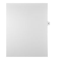 Markmaker - Intercalaires imprimes Legal, Blanc, 1/15th coupe, format lettre, sans trous, 25 tabs/PQT, 5 PQT/Boite, Numero 81-Intercalaires imprimes Legal