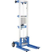 Vestil – Gerbeur à fourche et à treuil, à chevauchement, hauteur surélevée de 143 po (A-LIFT-S-EHP)-Capacité de levage : 350 lb