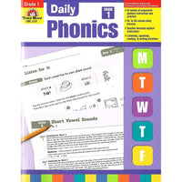 Evan-Moor – Livre « Daily Phonics », 1re année, arts du langage et lecture (EMC2787)-Jeunes de 6 à 7 ans, 1re année