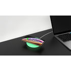 Adam Elements Chargeur sans fil rapide OMNIA Q Qi avec fonction d'éclairage LED multicolore-Étui en silicone souple