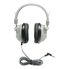 Casque stéréo Hamilton Buhl Hecha7 Schoolmate Deluxe, argent-La conception fermée offre un environnement d'apprentissage supérieur pour les étudiants et en fait un casque idéal pour les tests