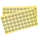 Wamaco - Autocollant À Pois De La Taille De Wamaco, rond, XXS, Clair, paquet de 3000-Étiquette Taille Du Vêtement