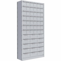 Metalware – Étagère enclenchable RK986, 13 tablettes, 36 x 12 x 76 (po), gris pâle-Système de tablettes ajustables offrant un espace de rangement solide, mais économique qui convient à vos besoins