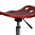 Flash Furniture – Tabouret dynamique de tracteur de 25,75, rouge vin (LF214AWNRED)-Réglage pneumatique de la hauteur du siège
