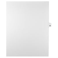 Markmaker - Intercalaires imprimes Legal, Blanc, 1/25th coupe, format lettre, sans trous, 25 tabs/PQT, 5 PQT/Boite, Numero 186-Intercalaires imprimes Legal