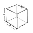 Azar Displays – Bac cubique, 6 po, 4/paquet (556109)-Le bac en forme de cube présente n’importe quel type de produit de manière attrayante et pratique