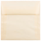 JAM Paper Enveloppes translucides, 5,5 x 5,5 po, ocre printanier, 250/paquet-Enveloppes en papier translucide ocre printanier