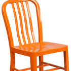 Chaise pour l’intérieur et l’extérieur, métal, orange (CH-61200-18-OR-GG)-6