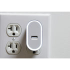 NXT Technologies - Chargeur de téléphone universel à 1 port USB, blanc-Le port éclairé par DEL vous aide à connecter votre appareil dans l'obscurité. Désactiver l'éclairage quand on le souhaite avec l'interrupteur à bascule