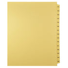 Markmaker - Serie des Intercalaires imprimes Legal, Chamois, 1/15th coupe, format lettre, sans trous, Numero 151 - 165-Chamois