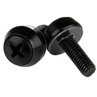 StarTech  Vis de montage M5 x 12 mm, 100/paquet, noir-Tous faits en acier noir