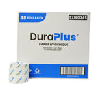 DuraPlus - Papier hygiénique 1 épaisseur - Blanc - Paquet de 48-4