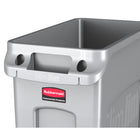 Conteneur à déchets ventilé Rubbermaid Slim Jim, Gris, 16 Gal 60L-60L