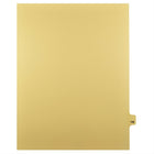 Markmaker - Intercalaires imprimes Legal, Chamois, 1/25th coupe, format lettre, sans trous, 25 tabs/PQT, 5 PQT/Boite, Numero 196-Intercalaires imprimes Legal