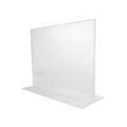 Wamaco - Support Horizontal Acrylique De Signe, Charge Inférieure, paquet de 2-Utilisé pour afficher la signalisation