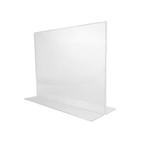 Wamaco - Support Horizontal Acrylique De Signe, Charge Inférieure, paquet de 2-Utilisé pour afficher la signalisation