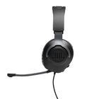 JBL Quantum 100 - Casque gaming filaire circum-aural avec micro amovible - Noir-Bandeau en plastique - coussinets en mousse à mémoire de forme