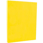 JAM Paper Papier couverture cartonné recyclé Brite Hue lisse, 8 1/2 x 11 po, jaune, 250 feuilles/rame-Taille : 8 1/2 x 11 po