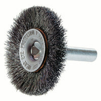Osborn - Brosses Rotatives À Fils Crêpés A/Arbre 1/4po, 1-1/2po Dia., Fils 0,012po, Arbre 1/4po, paquet de 4-Type d'utilisation Acier inoxydable