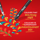 Marqueurs créatifs Sharpie - acryliques à base d’eau - pointe pinceau - couleurs assorties - paquet de 12-7