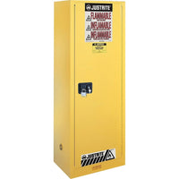 JustriteMD – Armoire de sécurité étroite Sure-GripMD, 1 porte manuelle, 23 x 18 x 65 (po)-Trois tablettes ajustables pour un rangement sécuritaire et polyvalent