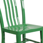 Chaise pour l’intérieur et l’extérieur, métal, vert (CH-61200-18-GN-GG)-6