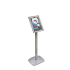 Azar Displays – Présentoir de plancher à cadre incliné, 11 x 8,5 po (300240-SLV)-Taille : 11 haut. x 8,5 larg. (po.)