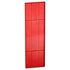 Azar Displays – Tableau mural à 1 côté avec panneau perforé, 44 x 13,5 po, rouge translucide, 2/paquet (771344-RED)-Pour surfaces planes