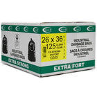Eco II - Sac à Ordure - Extra Fort - 26 po x 36 po - Clair Tinté - paquet de 150-Extra Fort