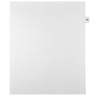 Markmaker - Intercalaires imprimes Legal, Blanc, 1/15th coupe, format lettre, sans trous, 25 tabs/PQT, 5 PQT/Boite, Numero 108-Intercalaires imprimes Legal