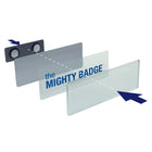 Avery - The Mighty Badge cmpatible avec les imprimantes  à jet d'encre - Argent - 4 par paquet-Dimensions: 1 W x 3 L po