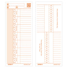 Cartes de pointage uPunch - Paquet de 100 ( CRTC1050)-Compatible avec : CR1000