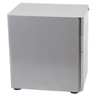 Flash Furniture Classeur mobile à 3 tiroirs avec tiroir suspendu-Gris (HZCHPL01GRY)-Comprend deux clés, le verrouillage des clés est remplaçable