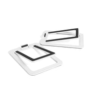 Kanto – Supports de haut-parleurs de table S2 pour haut-parleurs de petite taille, blanc-Inclinaison verticale idéale de 16 degrés