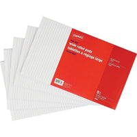 Staples - Blocs de papier blanc de format légal à réglage large, 96 feuilles, paquet de 5-Bloc-notes format lettre papier blanc avec large réglure