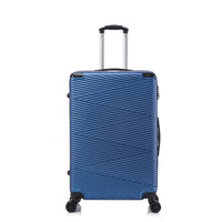 TOSCANO INTRECCIARE Grand bagage rigide 30 po - Bleu-Conçu en Italy