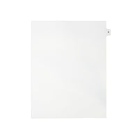 Mark Maker – Onglets séparateurs juridiques blancs, 1/15 onglets, format lettre, sans trous, lettre Q, 25/paquet-Onglets séparateurs blancs, 1/15 onglets