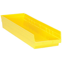 Quantum Storage Systems - Bacs De Rangement Pour Tablettes, 8-3/8po La X 4po H X 23-5/8po P, Jaune, Capacité 50 Lb, paquet de 4-Capacité 50 lb