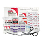 Trousse de premiers soins Fédérale First Aid Central règlementaire de Type A - Emballage souple-Emballée dans un sac en nylon de qualité avec logo bilingue de trousse de premiers soins.