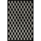 Avocado Decor - Valentine Piazza tapis intérieur, 2,2pi x 6,10pi, Noir/Gris-Noir/Gris, Viscose