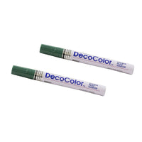JAM Paper Marqueurs de peinture opaque à point large, Vert pin, 2 / paquet (526300PGa)-Couleur :  Vert pine