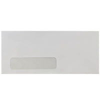 JAM Paper Enveloppes à fenêtre no 10, 4 1/8 x 9 1/2 po, blanc, 500/paquet-Enveloppes en papier blanc