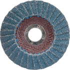 Merit - Disques À Lamelles - Norton Métal R828, 4-1/2po x 7/8po, Type 27, Grain 80, Zirconium, paquet de 36-Matériau abrasif Zirconium