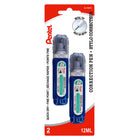 Pentel - Stylos de correction – paquet de 2-Liquide tout usage à séchage rapide couvrant presque toutes les surfaces