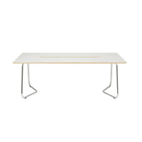 Archyi - Table de réunion à effacement sec Douro, 83 x 29 x 39 po-résine de mélamine