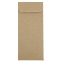 JAM Paper Enveloppes recyclées à ouverture au sommet et à fermeture gommée, 4 1/2 x 10 3/8 po, brun Kraft, 50/paquet-Brun