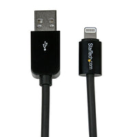 StarTech ® Câble long AppleMD Lightning à 8 broches à USB pour iPhone, iPod, iPad, noir, 2 m (6 pi)-S’agence avec votre appareil mobile Apple noir