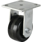 Algood - Roulettes Robustes Emaxx À Cheville, Fixe, 4po (101,6 Mm), Phénolique, 800 Lb (363 Kg), paquet de 3-Dia. des trous de boulon 3/8po (9,52 mm)